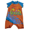 Plážový obleček "Žirafy v moři - oranžový"